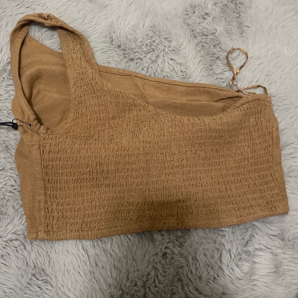 Brown crop top never worn